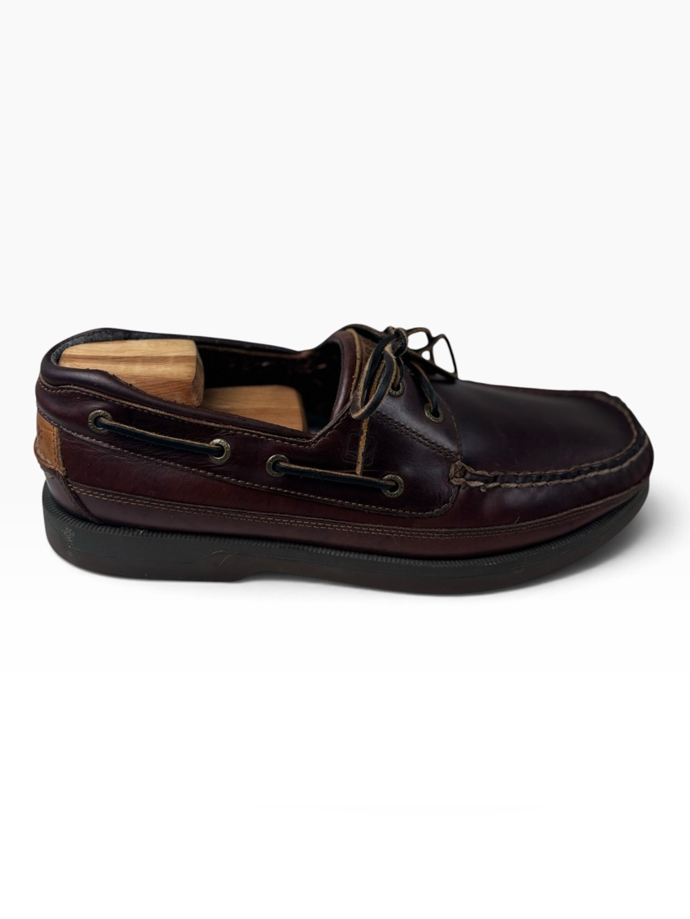 Sperry Top-Sider Mako Boat Shoes Men’s 10 Amaretto Brown Leather 2-Eye Canoe Moc